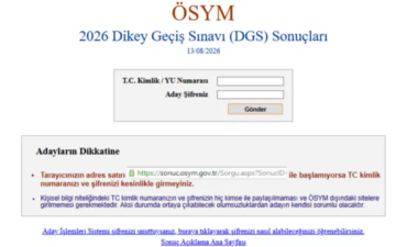 DGS 2026 Sonuçları