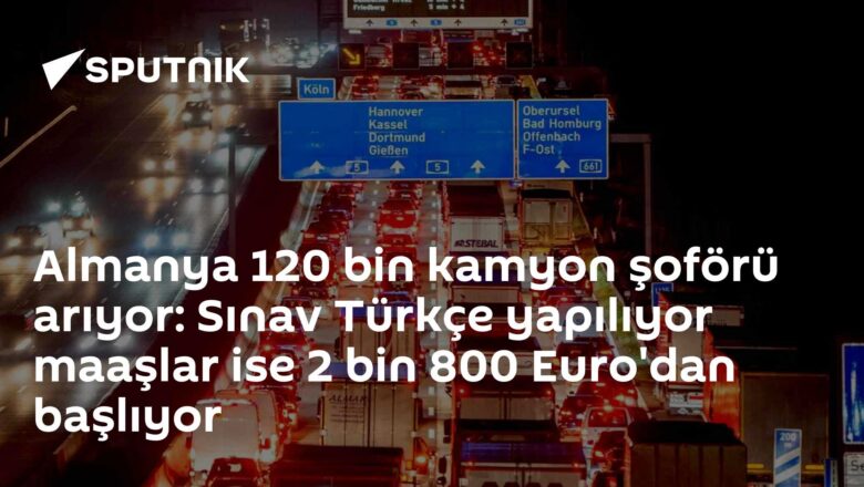 kamyon şoförü